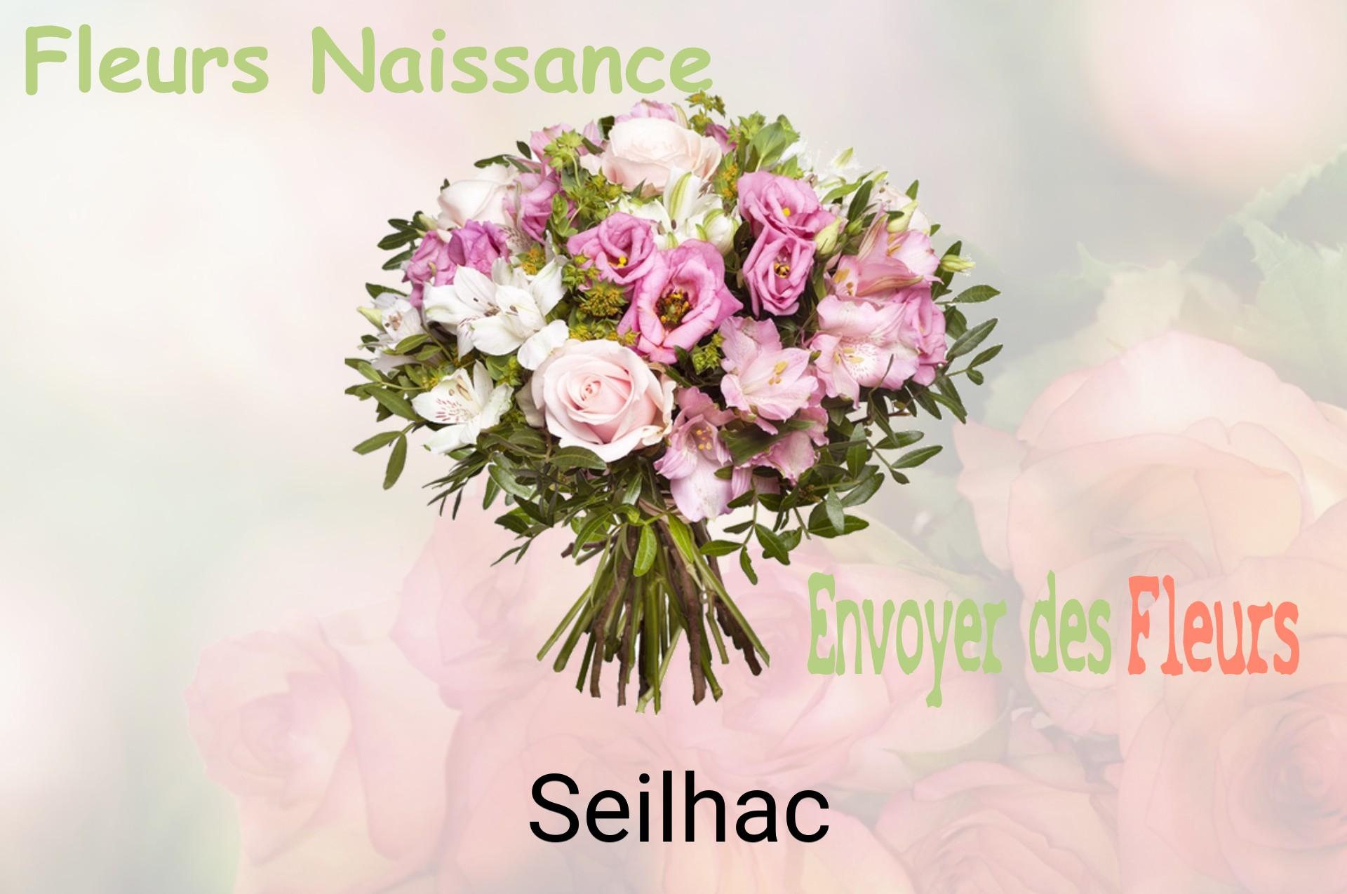 Bouquet de fleurs de naissance livré à Seilhac